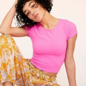 ISO free people cap sleeve cami in pink XS/S.